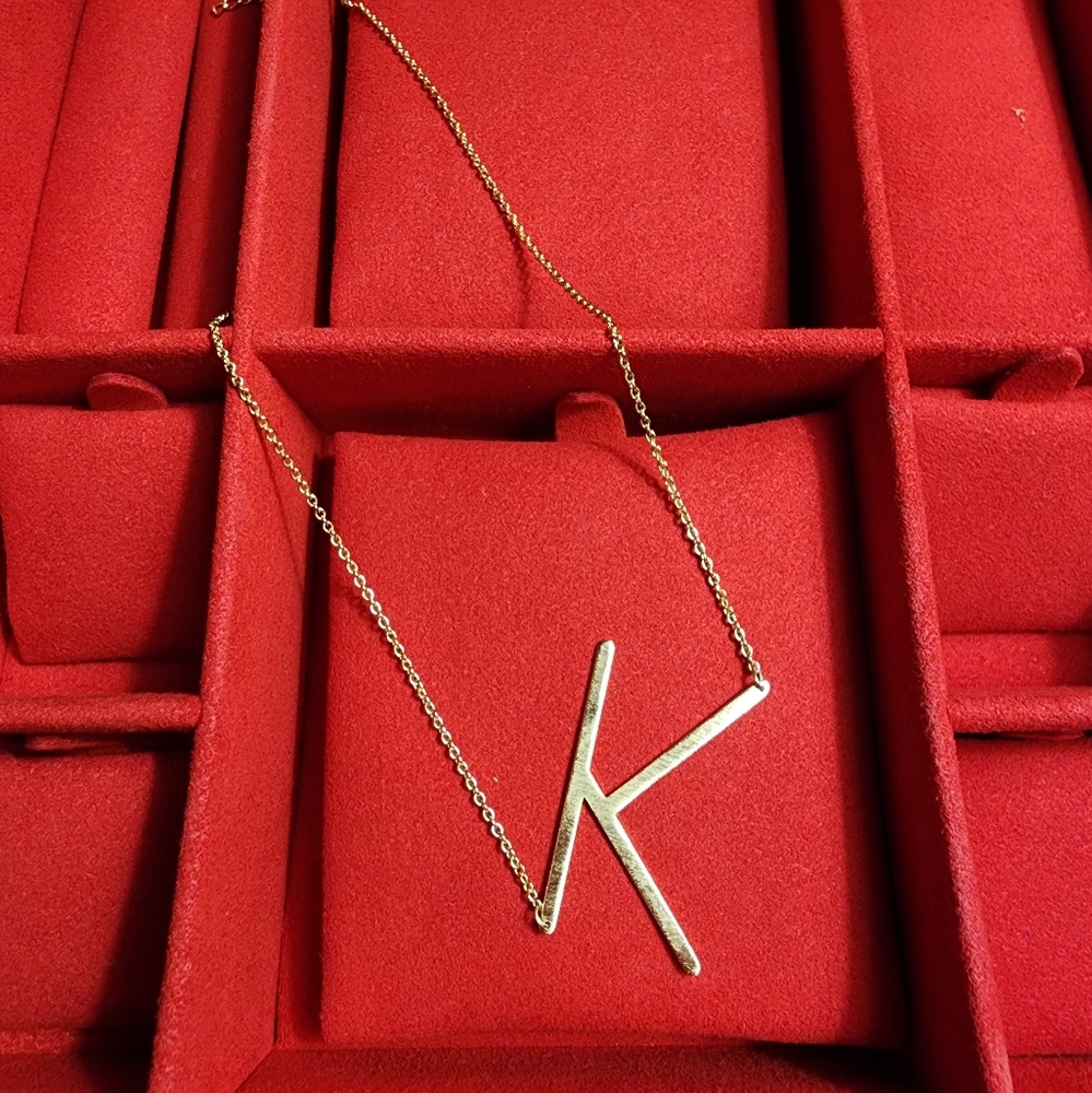 Gold Initial Necklace